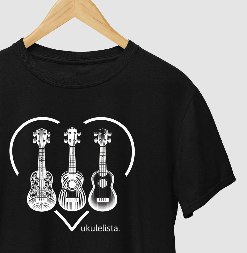Camiseta Coração Ukulelista
