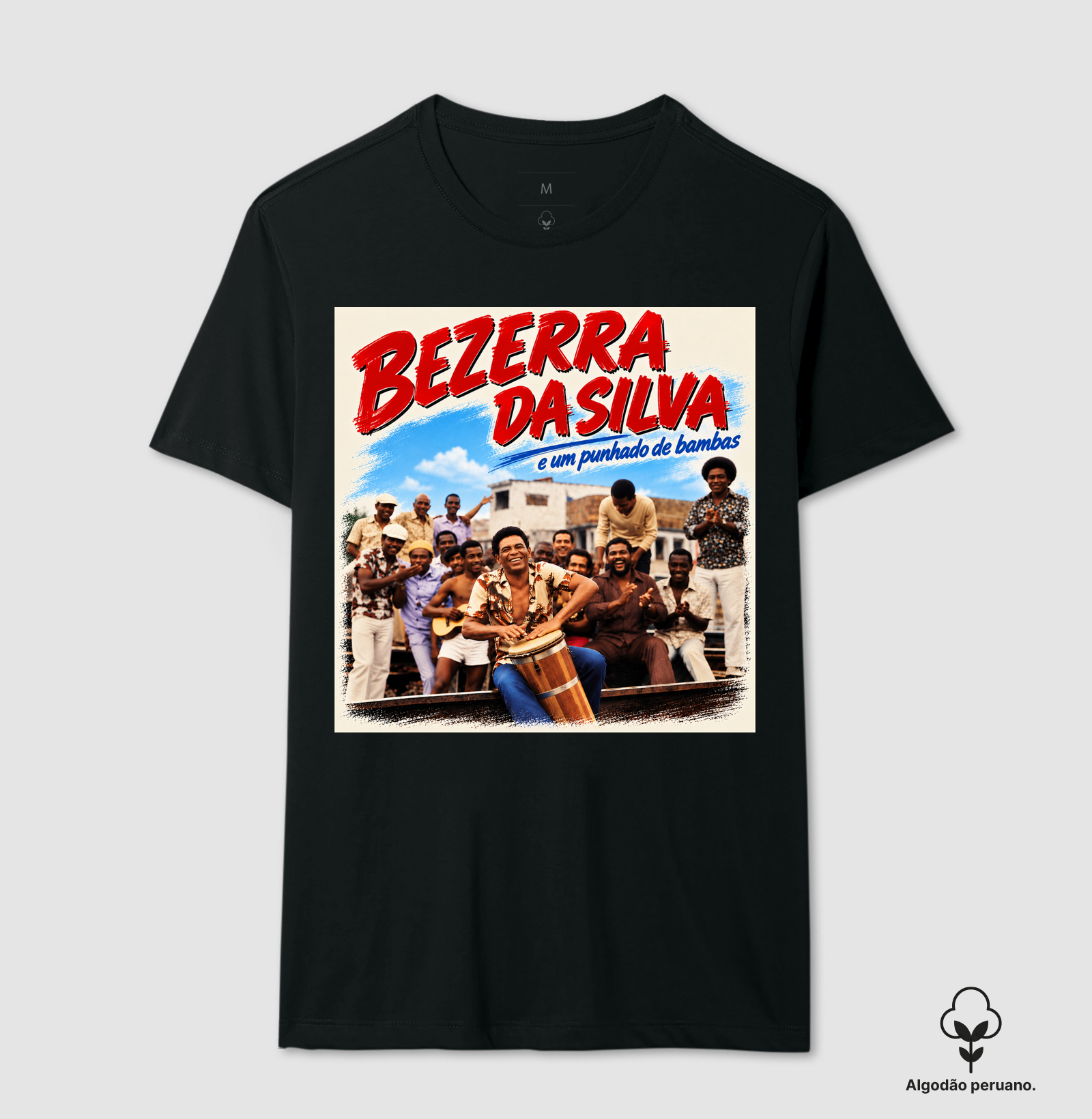 Bezerra da Silva  - Camiseta Algodão Peruano