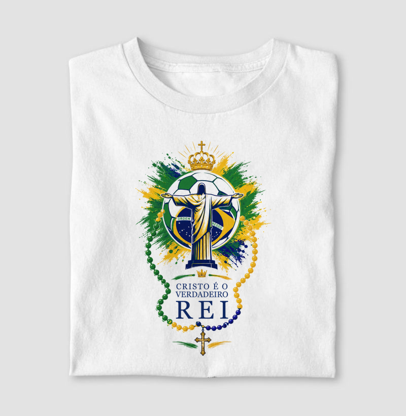 Camiseta Cristo é o Verdadeiro Rei