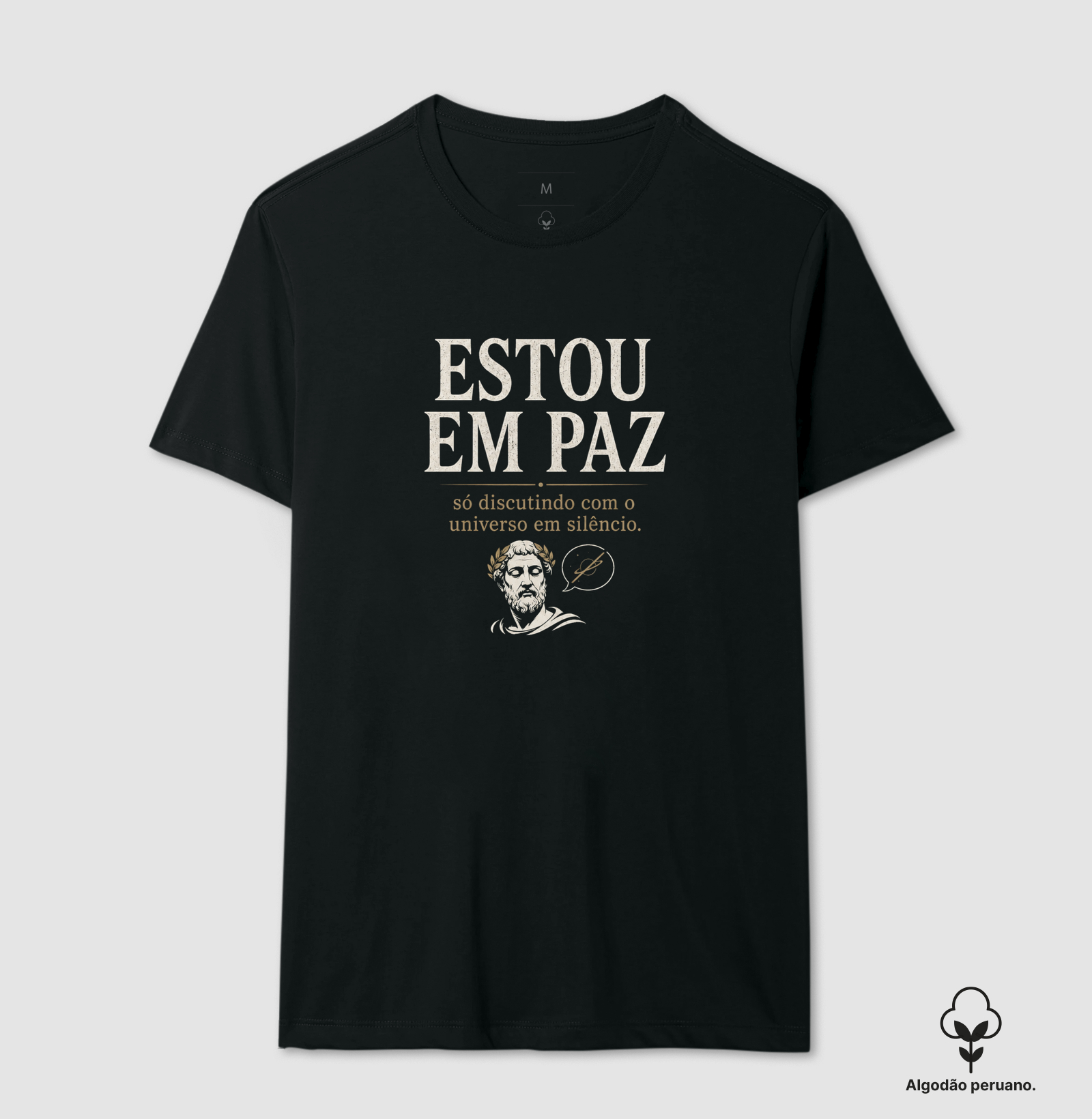 Estou em Paz - Camiseta Algodão Peruano