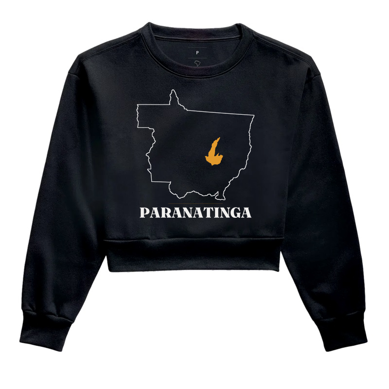 Paranatinga | Traço MT - Cropped Moletom