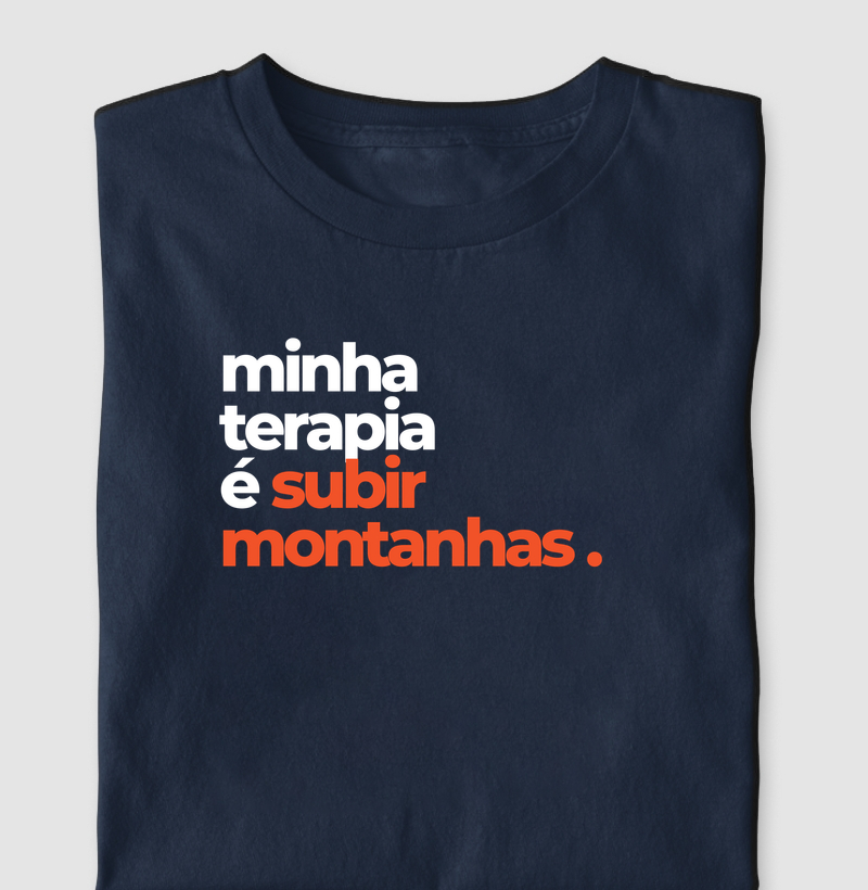 Minha terapia é subir montanhas