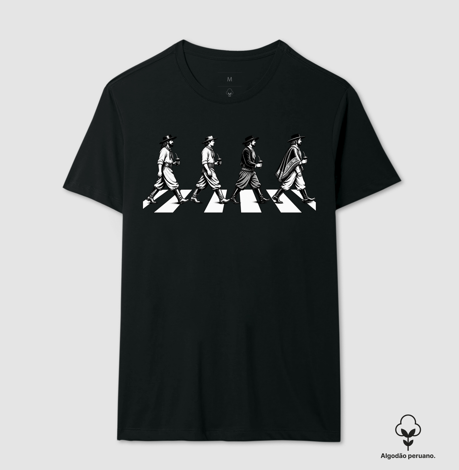 Os Quatro do Pago - Camiseta Algodão Peruano