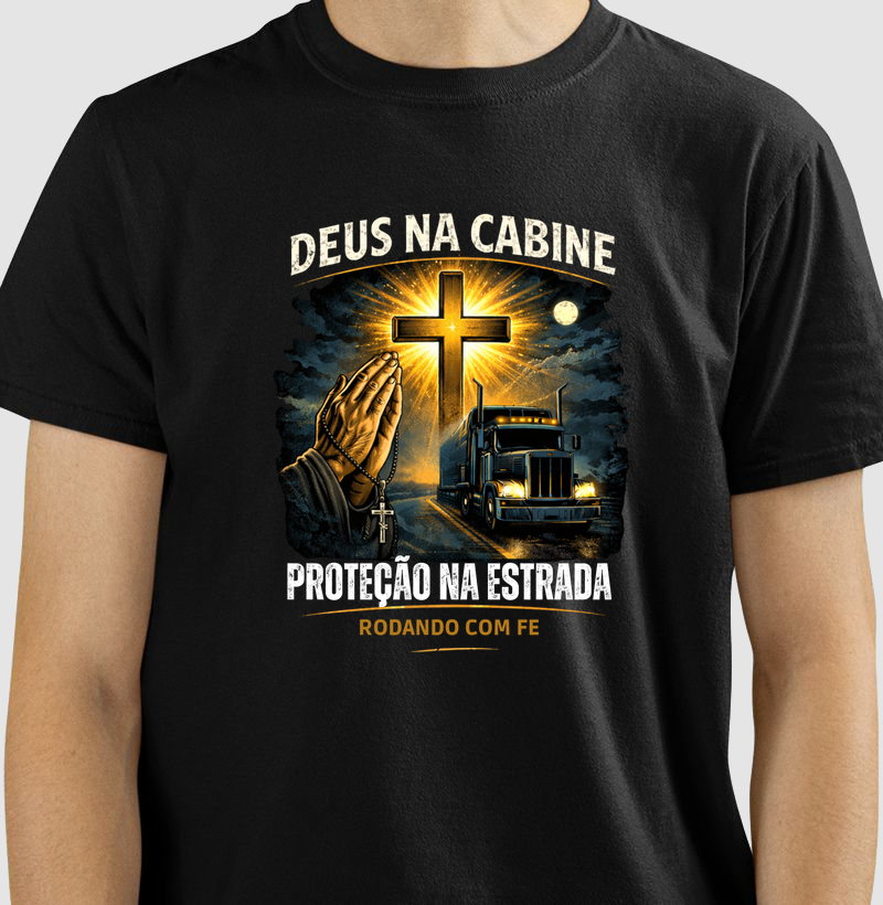 Deus na Cabine Proteção na Estrada