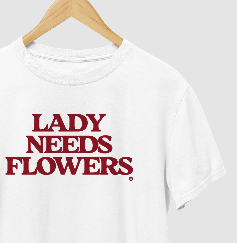LADY NEEDS FLOWERS