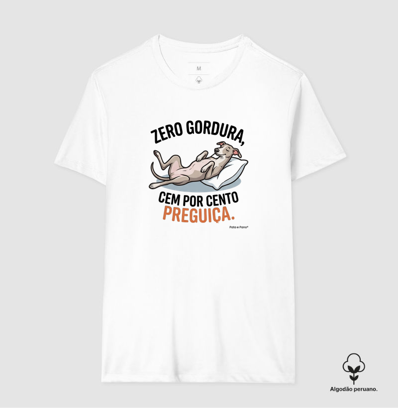 CAMISETA ALGODÃO PERUANO WHIPPET GALGO ZERO GORDURA - Camiseta Algodão Peruano