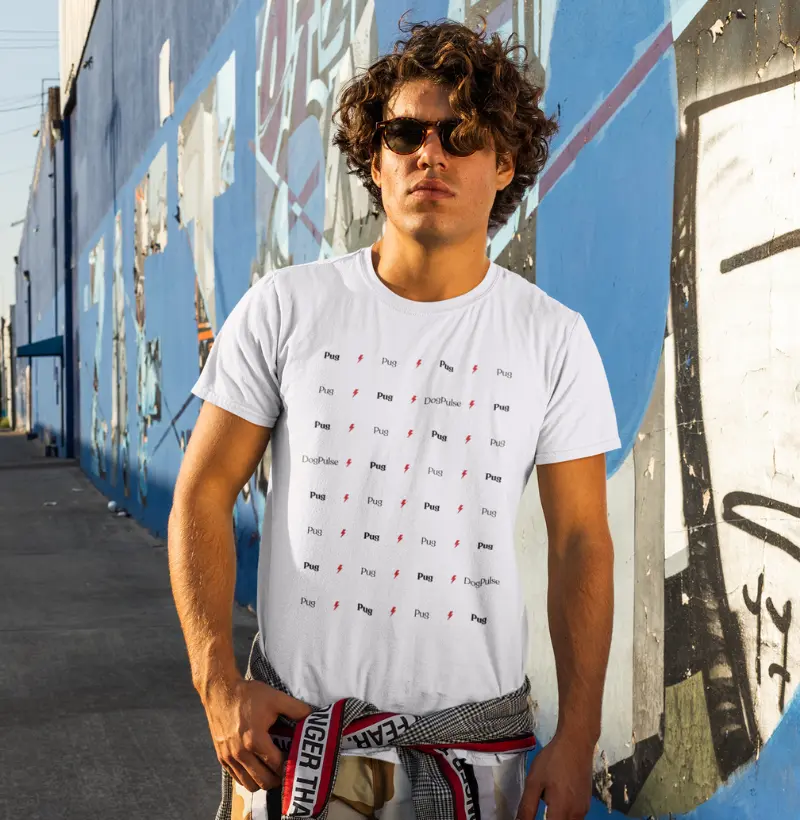 Camiseta Dog Pulse Collection Ray of Light - Pug