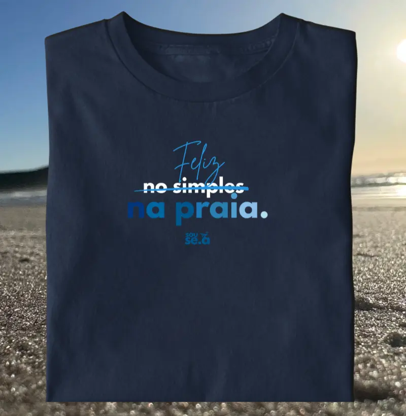 Feliz na praia