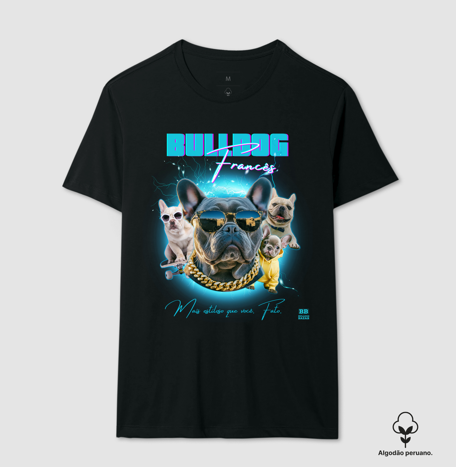 Camiseta Premium Bulldog Frances "Bootleg"