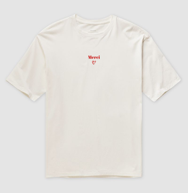 Camiseta Oversized Merci