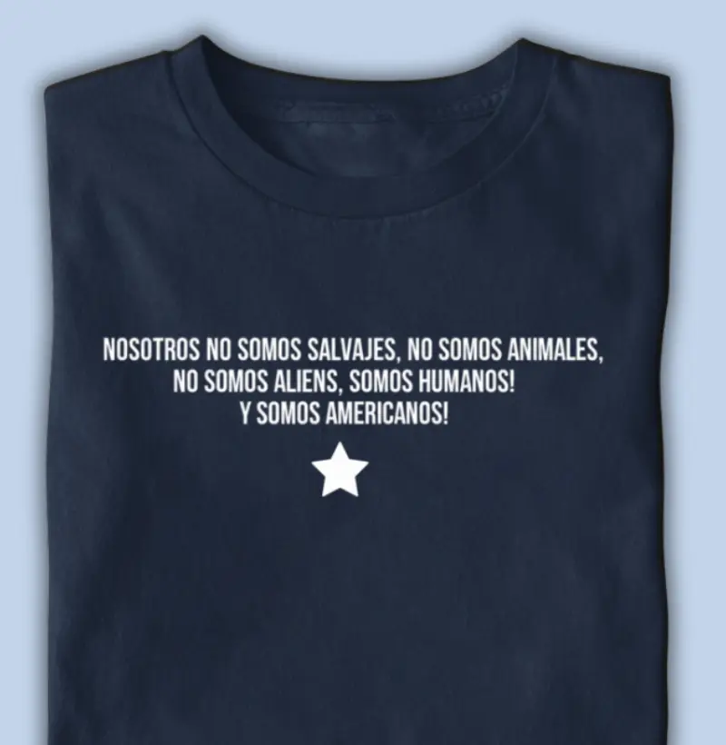 no somos selvajes, somos americanos!