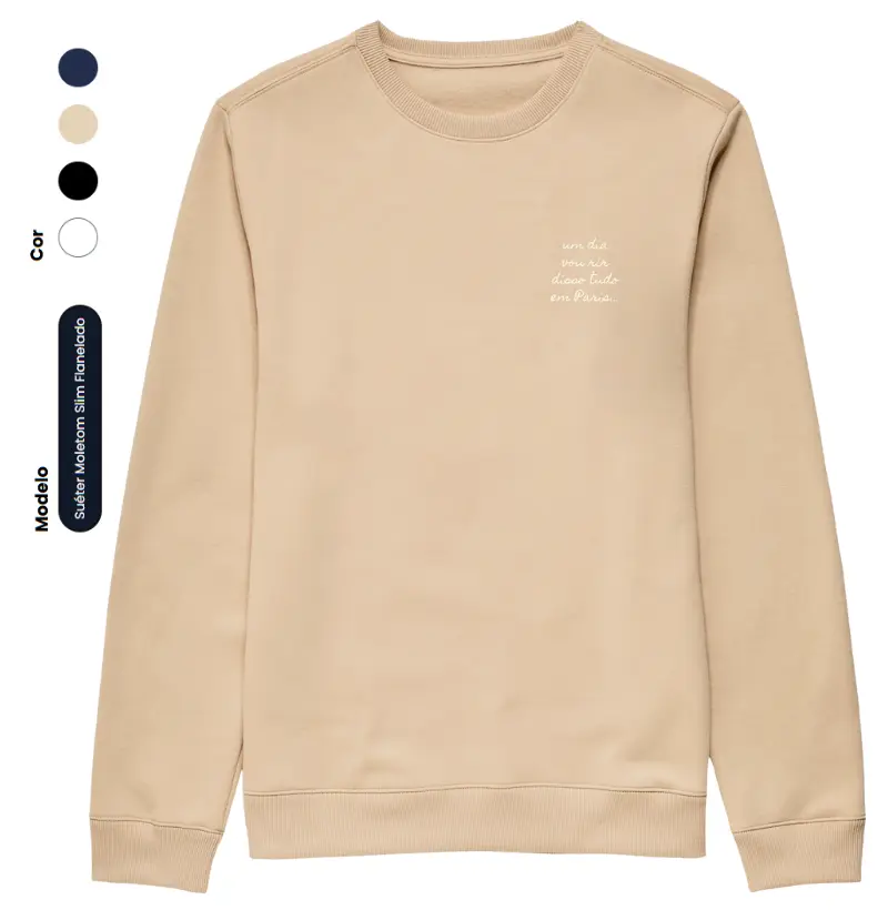 Paris - Suéter Moleton