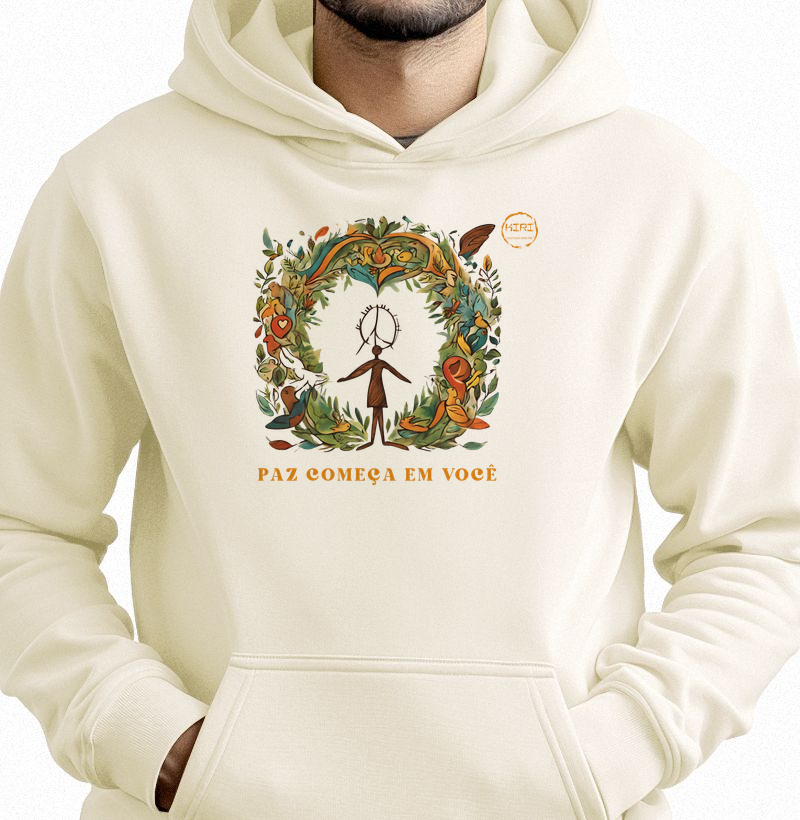 Moletom Capuz KIRI - Paz começa em Você