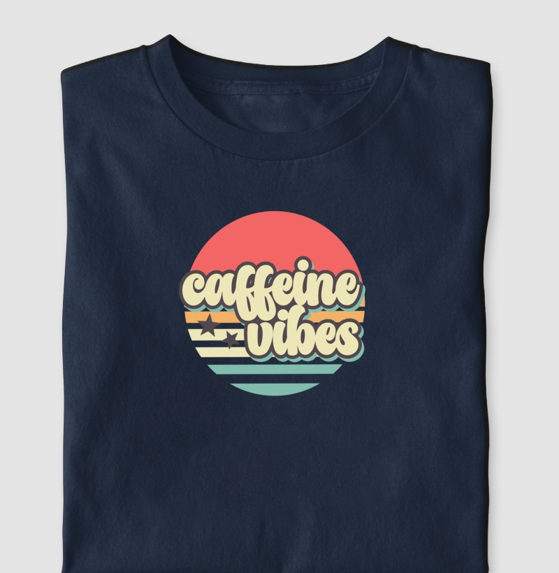 Camiseta Caffeine Vibes Algodão Nacional