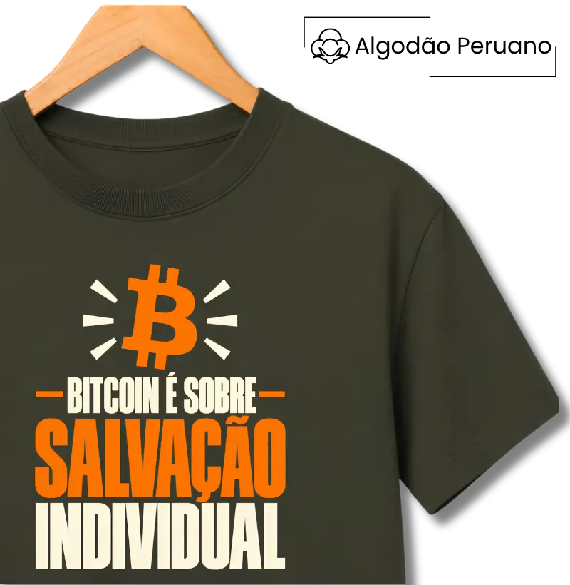 Camiseta Bitcoin Salvação Individual