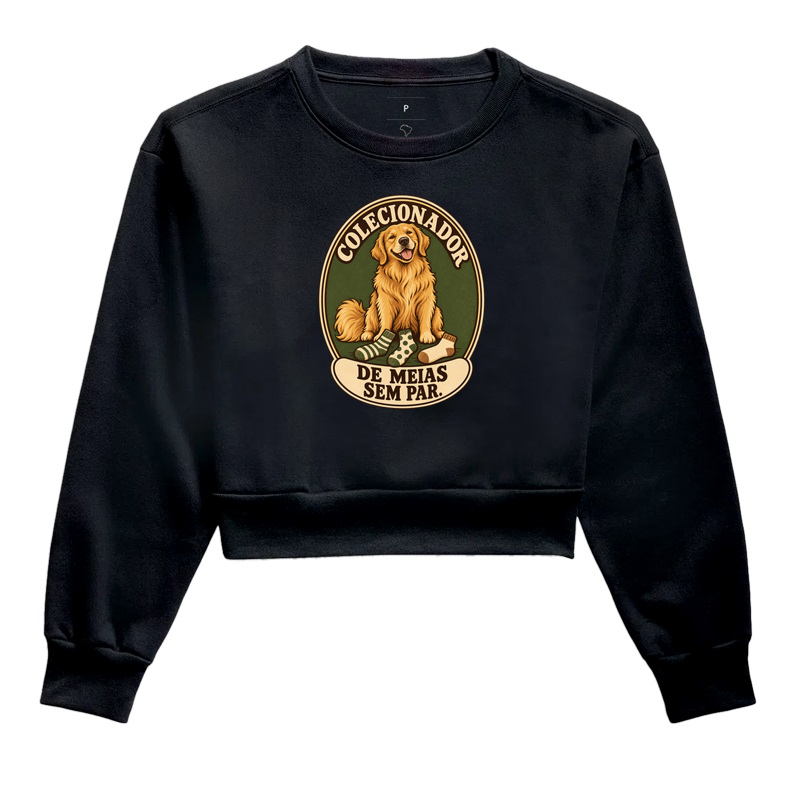 Colecionador de meias - Cropped Moletom