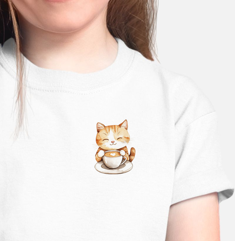 Aquarela: Gato & Café