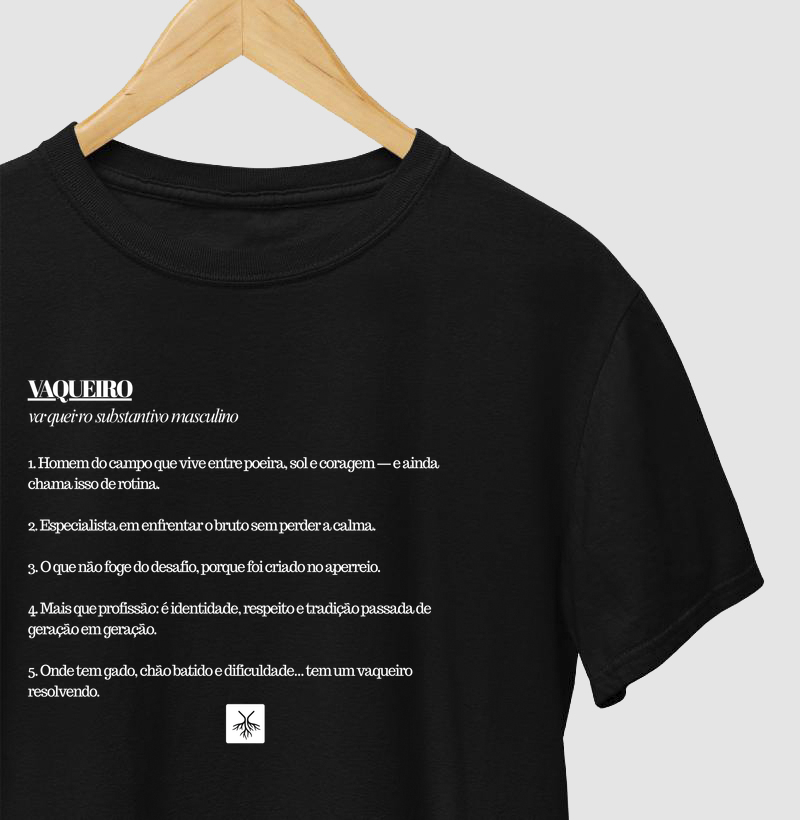 Camiseta dicionário Vaqueiro