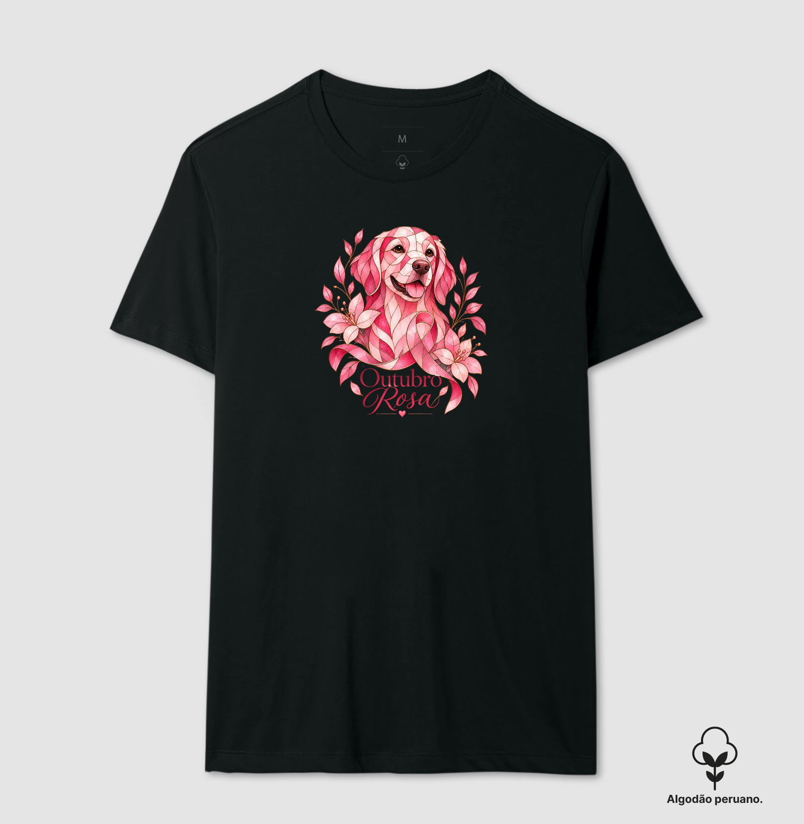 Outubro Rosa - Camiseta Algodão Peruano