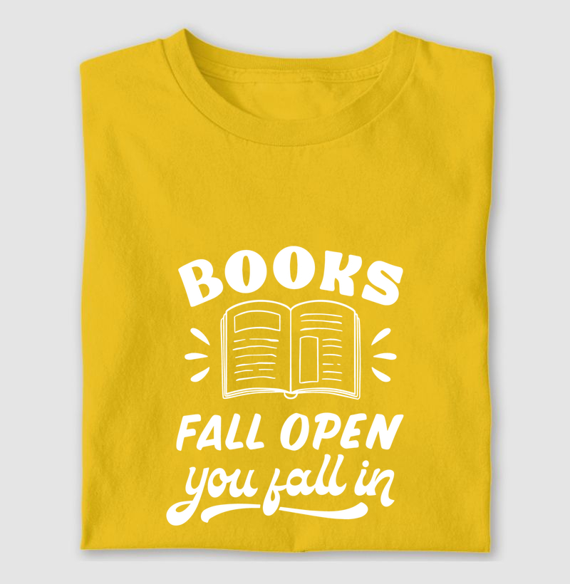 Books fall open you fall in