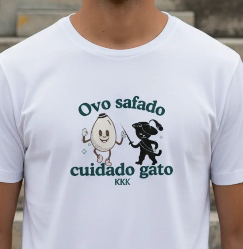 Ovo safado cuidado gato kkk