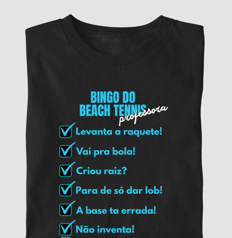 Bingo Do Beach Tennis - Professora