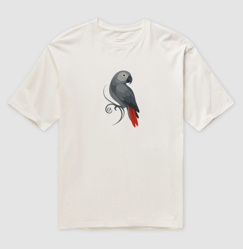 Camiseta Oversized Papagaio do Congo - Movimento