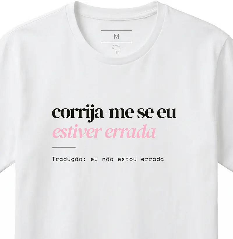 corrija-me se estiver errada