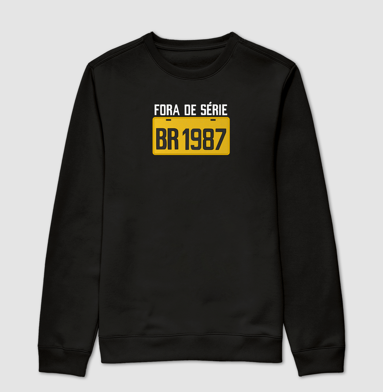Placa Amarela Grande - Fora de Série 1987