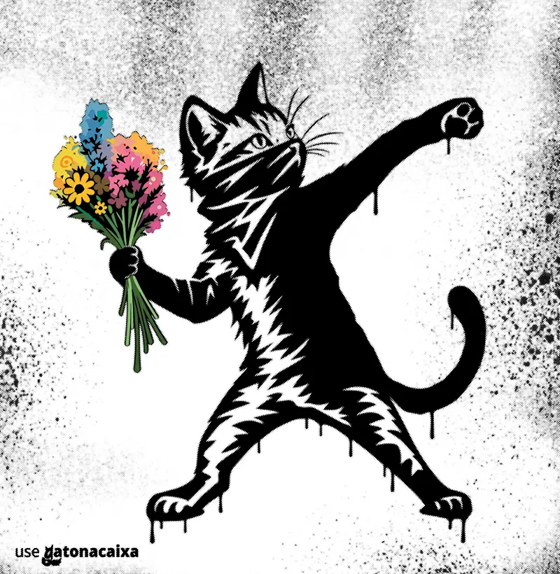 Gato Rebelde - Camiseta