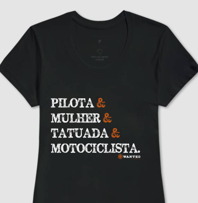 Pilota, Mulher, Tatuada, Motociclista