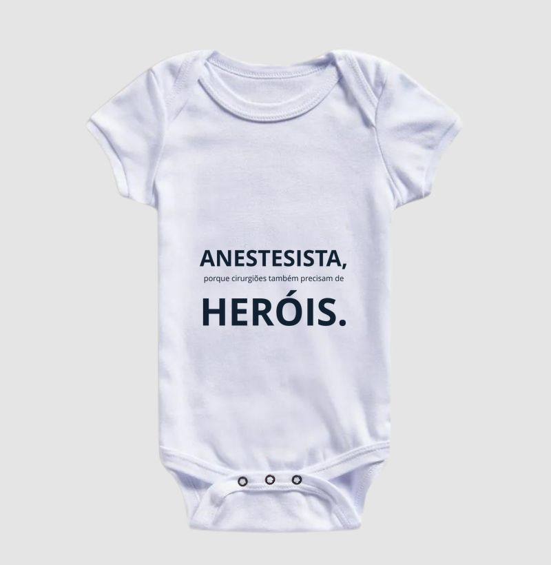 Anestesistas Heróis Dark - Body Infantil