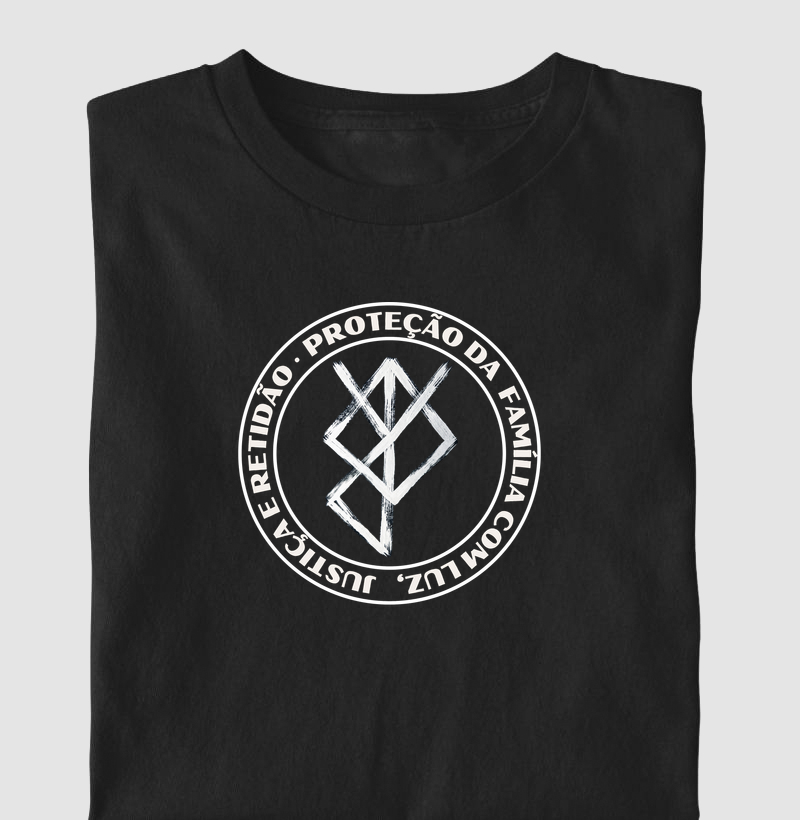 Camiseta Bindrune Proteção familiar