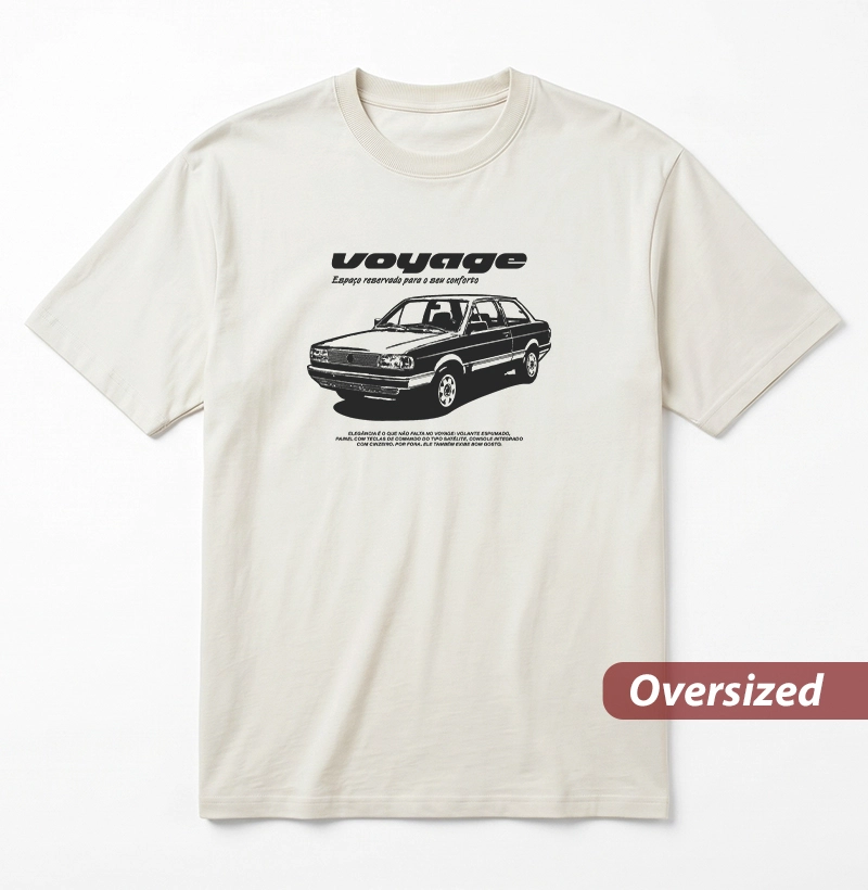 Voyage | Espaço para seu conforto - Camiseta Oversized