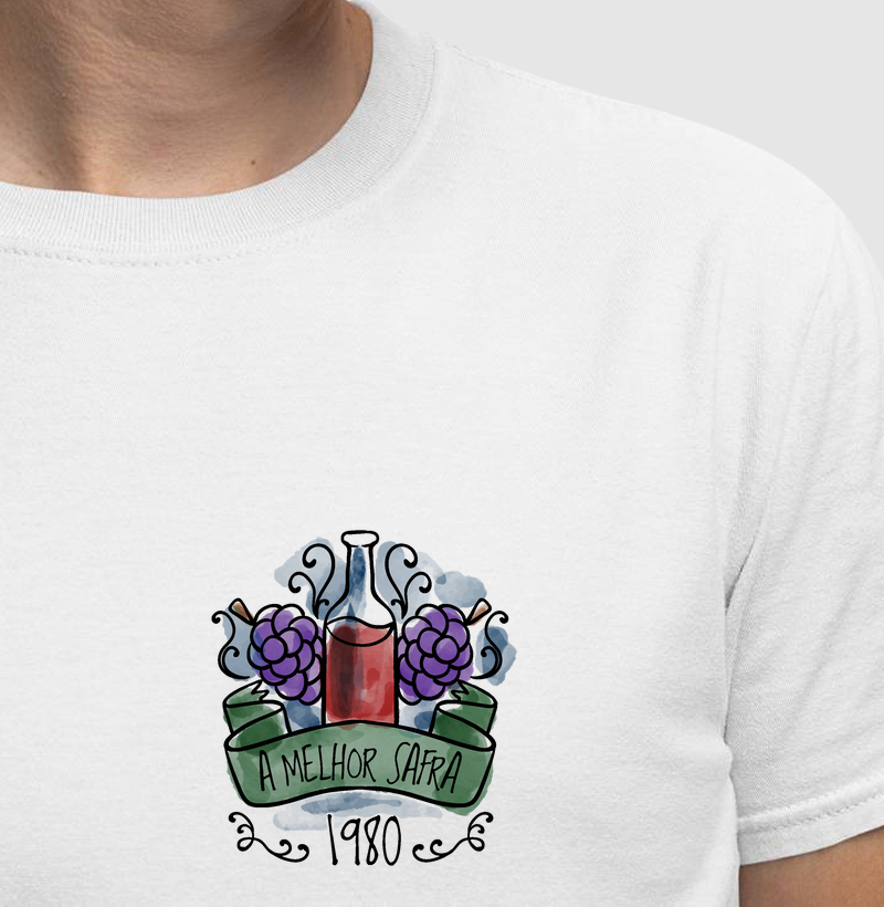 A melhor safra 1980 - Personalize o seu ano - Camiseta