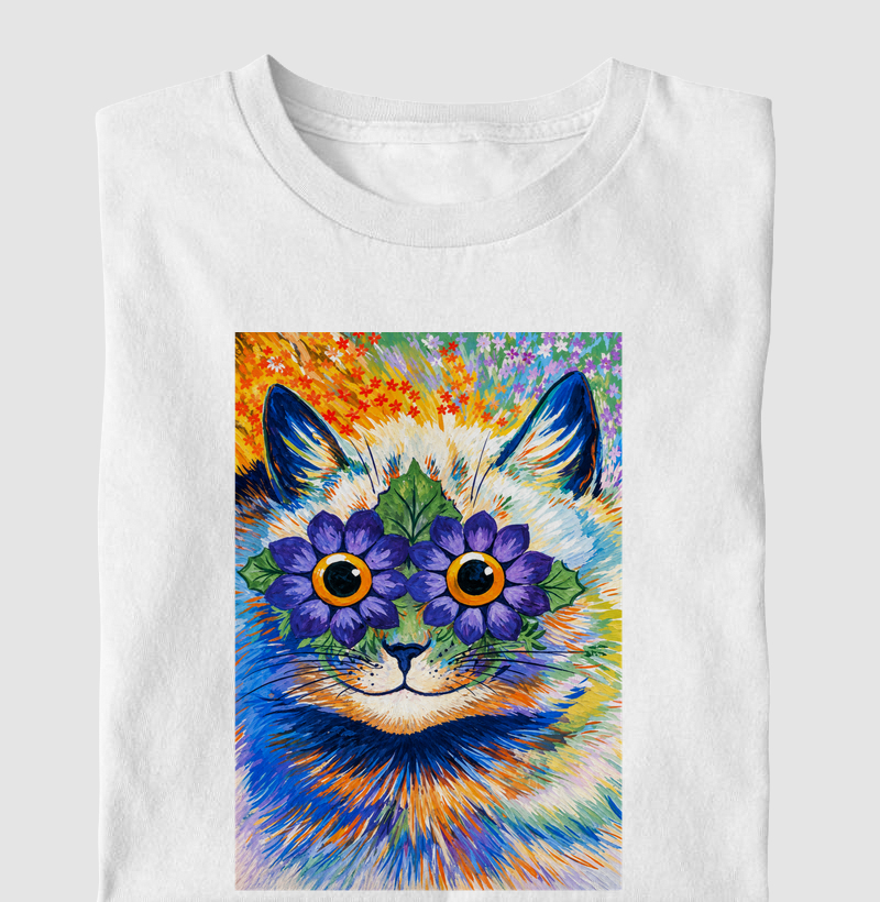 Psychedelic Flower Cat -  Louis Wain