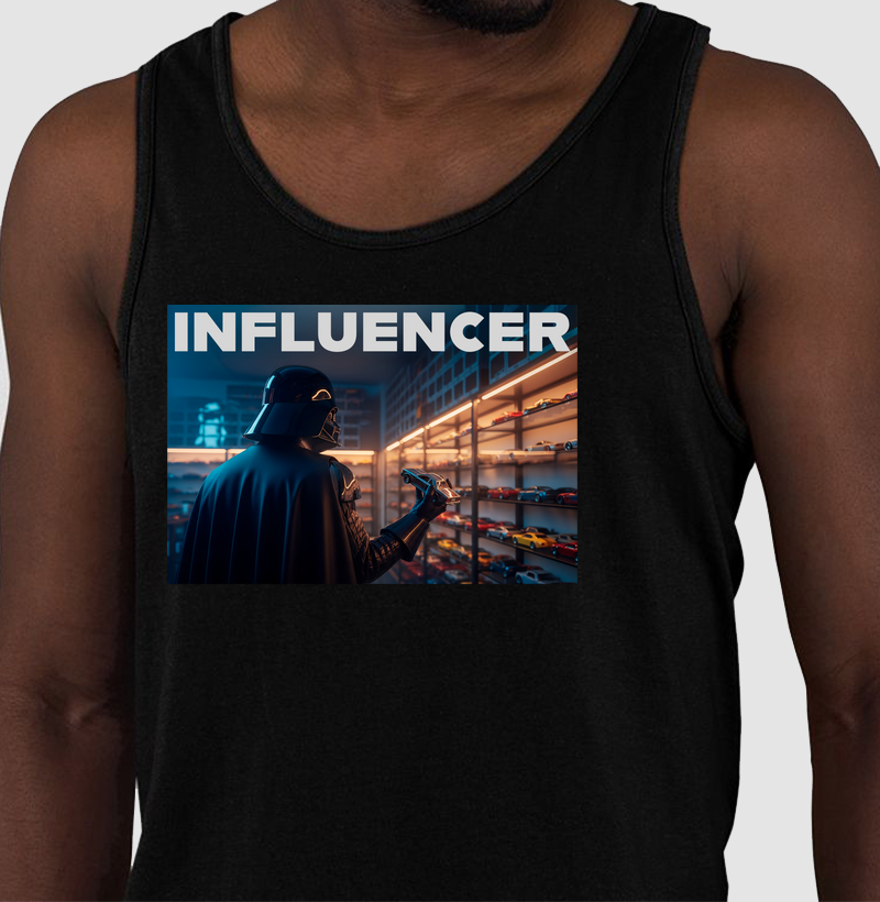 Camiseta regata influencer Dark Side Collector – edição lendária e limitada