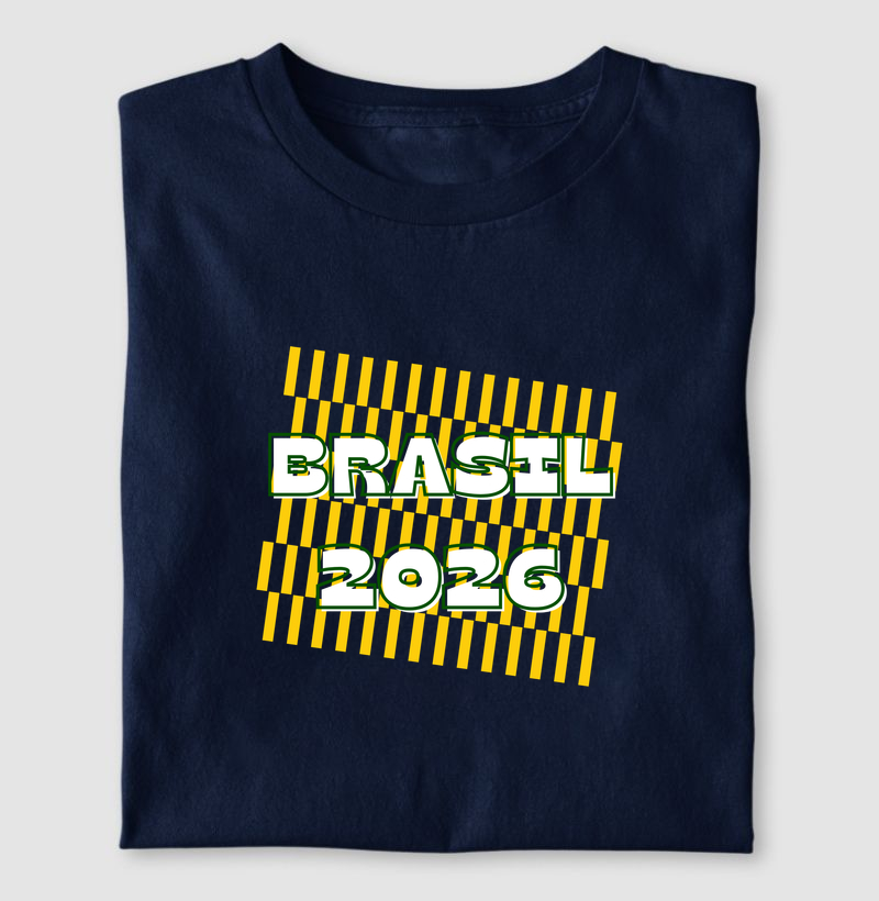 Brasil 2026 fitas - azul com amarelo