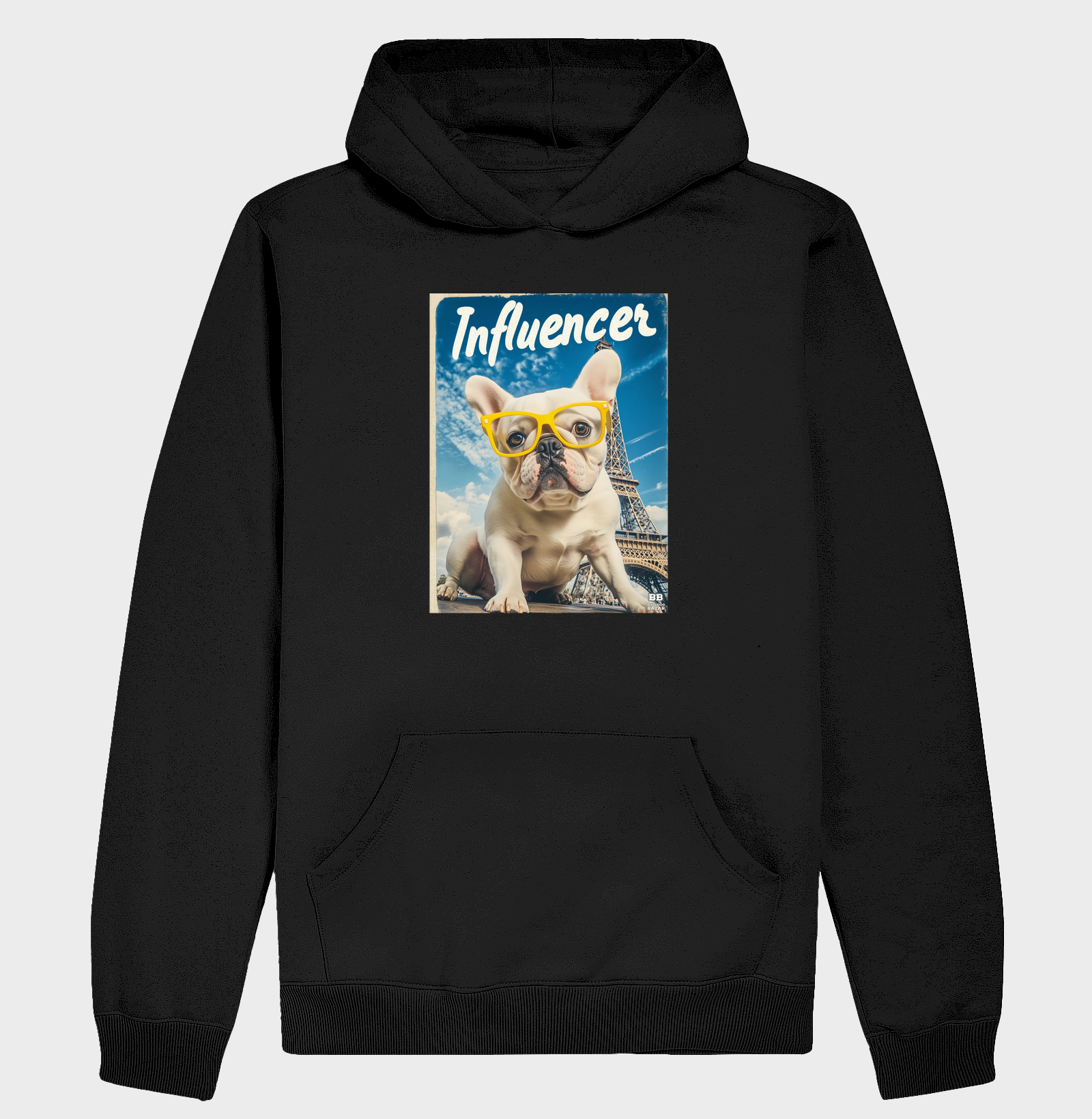 Camiseta Bulldog Frances "Influencer (Branco)"