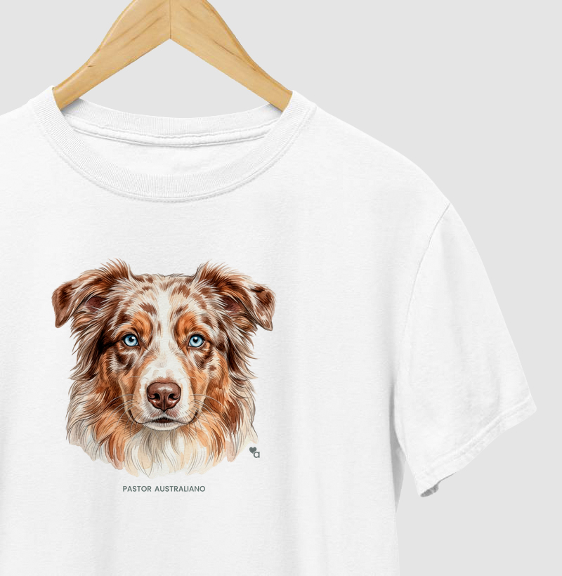 Cães - Pastor Australiano (Red Merle) - Camiseta