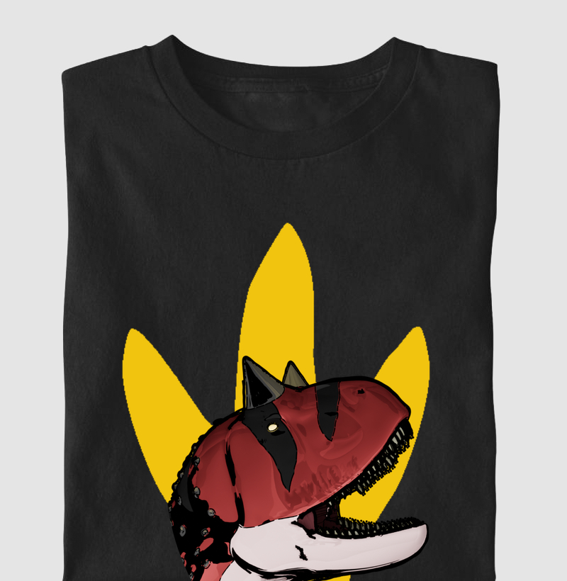 Camisa Algodão Estampada Carnotauro Rugido Furioso Premium Dinoloco