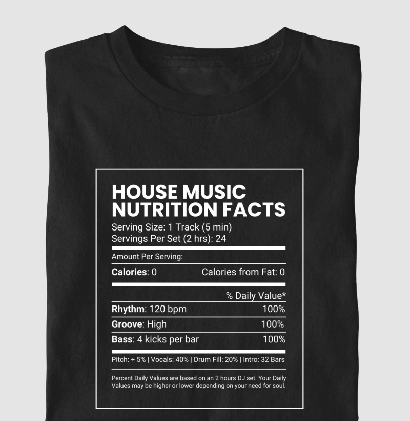 House Music Nutrition Facts