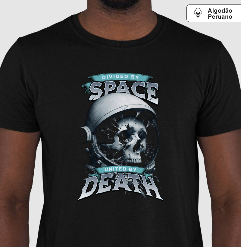 Space Death - Camiseta Algodão Peruano