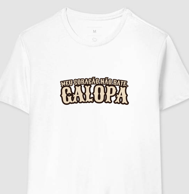 Meu coração não bate. galopa.