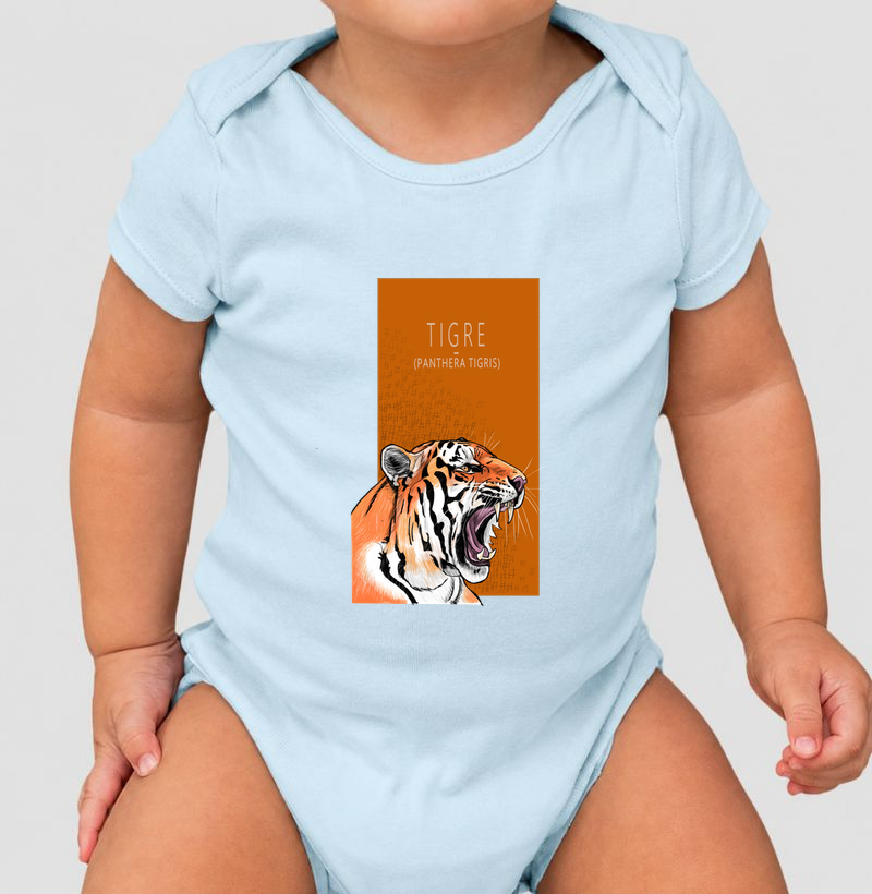Body Infantil Tigre - Body Infantil