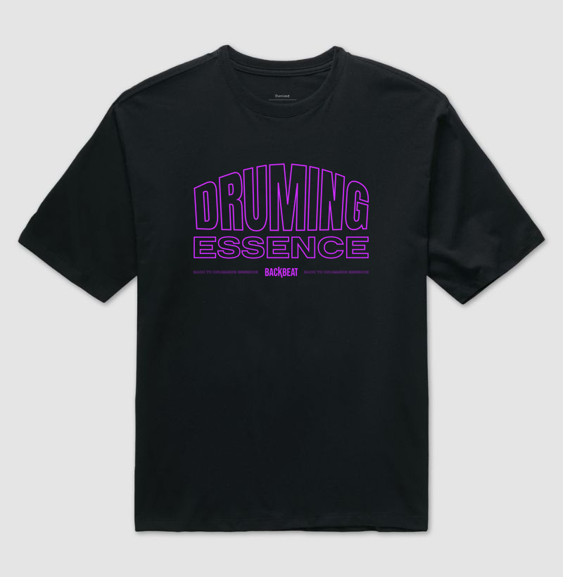 Camiseta Oversized para baterista Drumming Essence | Backbeat Oversized - Cores