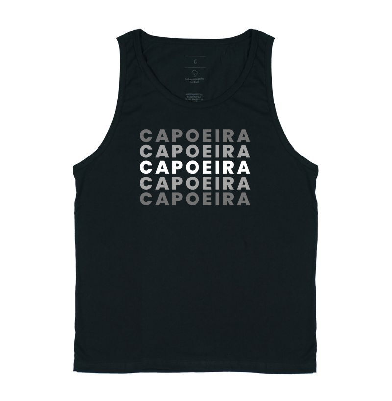 Camiseta Capoeira Movimento Contínuo (design minimalista)