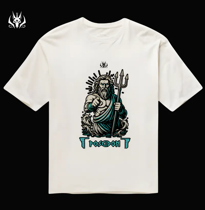 Camiseta Oversized - Poseidon (Edição 12 Deuses Olimpianos)