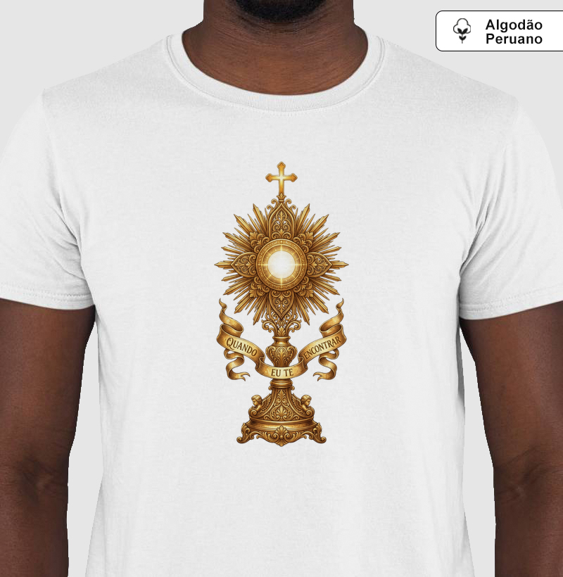 Camiseta Algodão Peruano Quando eu te Encontrar