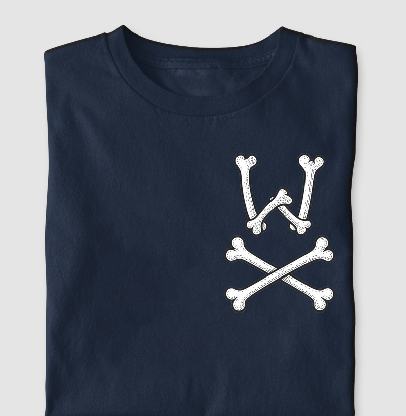 Camiseta Wodskull Basic Crossed Bones Logo